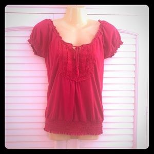 Hot pink prairie shirt